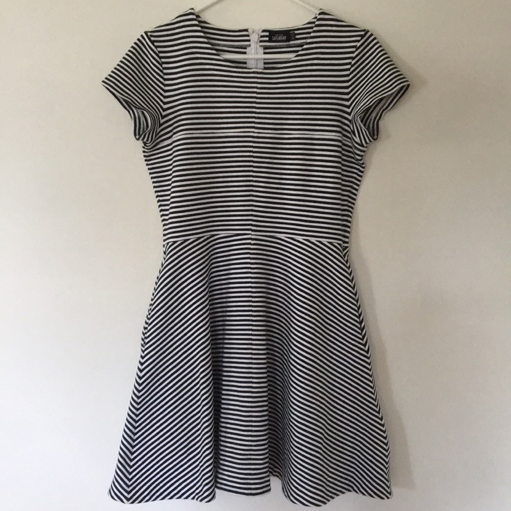 Kate Spade Saturday Striped Fit and Flare Dress